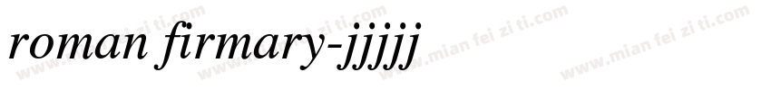 roman firmary字体转换